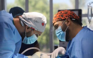 surgery in veterinary clinic